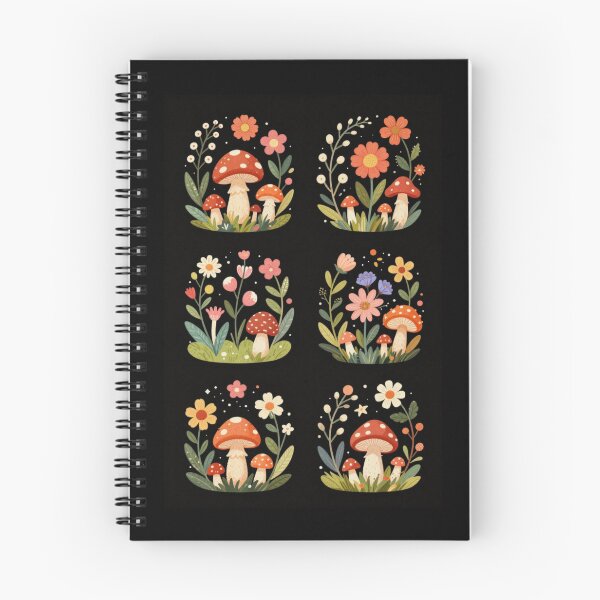 Item preview, Daisies and Mushrooms designed and sold by PatronesKawai.