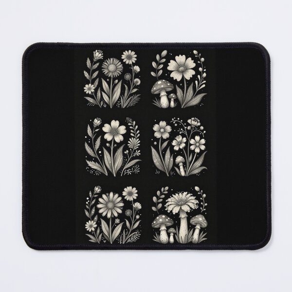 Item preview, Daisies and Mushrooms designed and sold by PatronesKawai.