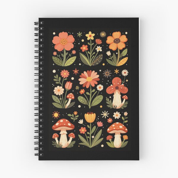 Item preview, Daisies and Mushrooms designed and sold by PatronesKawai.