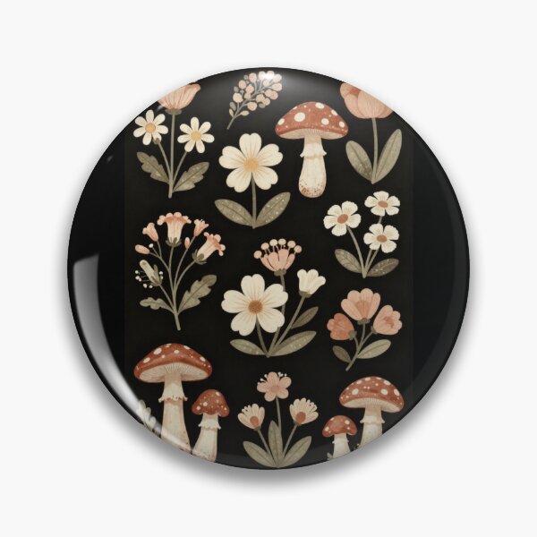 Item preview, Daisies and Mushrooms designed and sold by PatronesKawai.