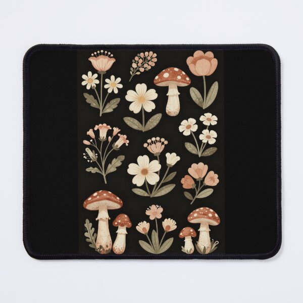 Item preview, Daisies and Mushrooms designed and sold by PatronesKawai.