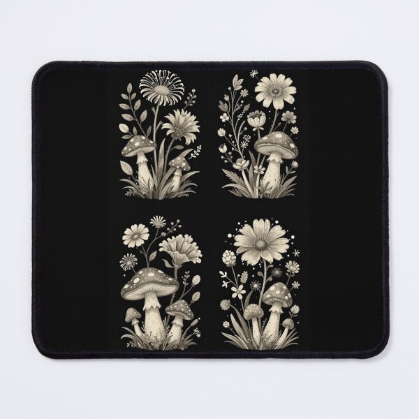 Item preview, Daisies and Mushrooms designed and sold by PatronesKawai.