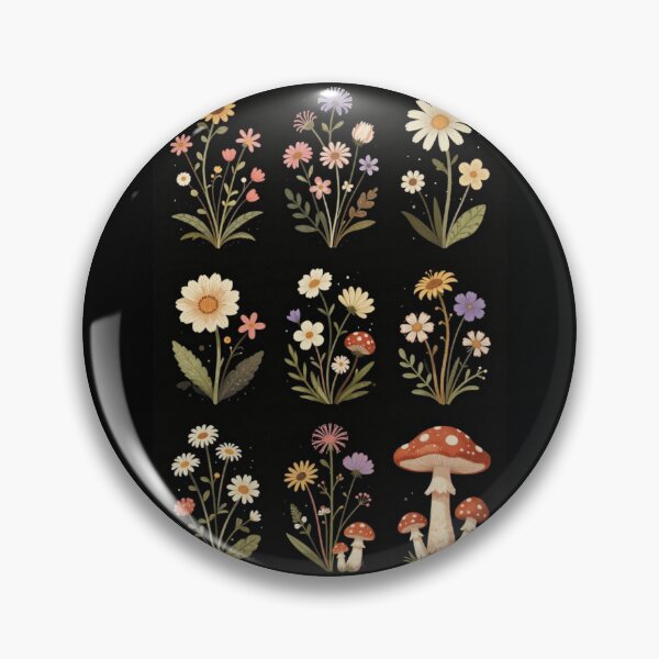 Item preview, Daisies and Mushrooms designed and sold by PatronesKawai.