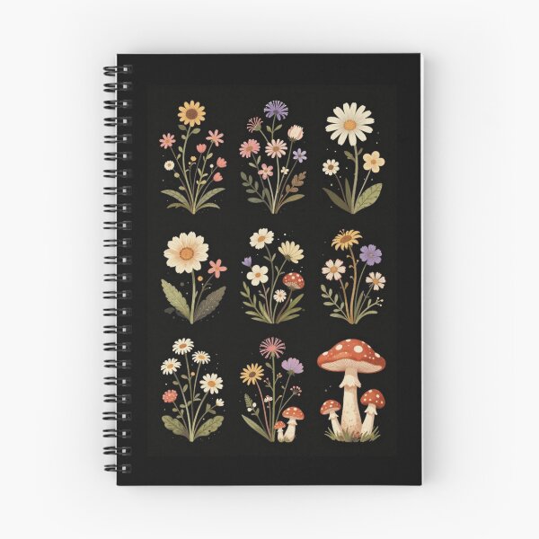 Item preview, Daisies and Mushrooms designed and sold by PatronesKawai.
