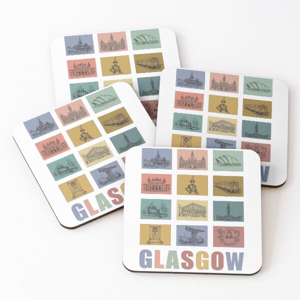 Item preview, Glasgow Landmarks Grid - Duke of Wellington & Scottish City Architecture designed and sold by Loom on the Loch.