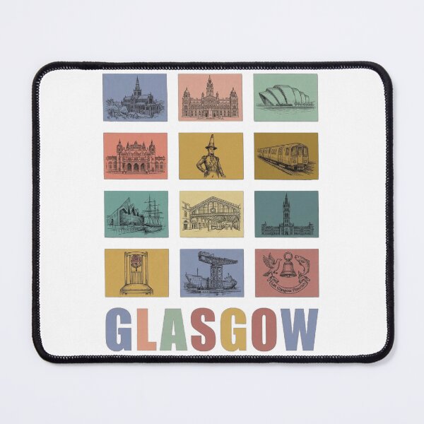 Item preview, Glasgow Landmarks Grid - Duke of Wellington & Scottish City Architecture designed and sold by Loom on the Loch.