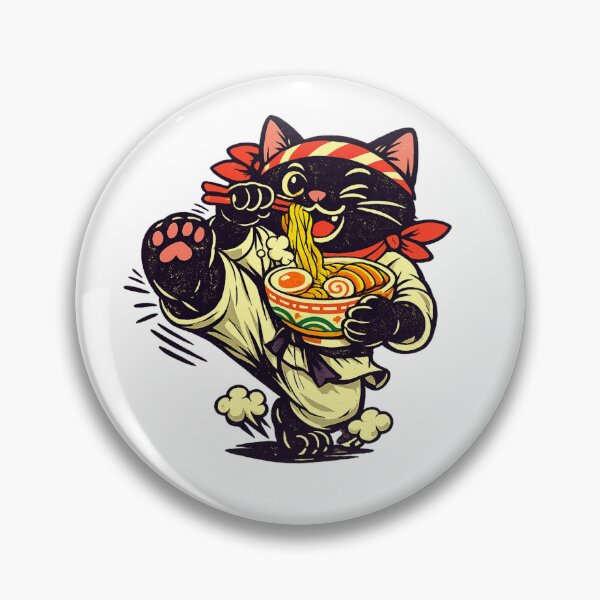Item preview, Ramen Cat – Chef Kick designed and sold by LuveraxArt.