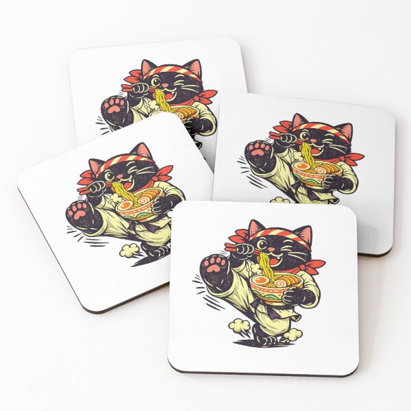 Item preview, Ramen Cat – Chef Kick designed and sold by LuveraxArt.