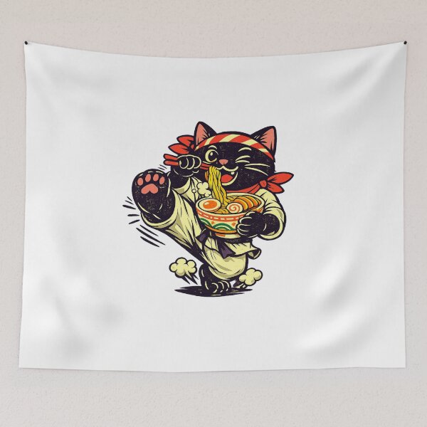 Item preview, Ramen Cat – Chef Kick designed and sold by LuveraxArt.