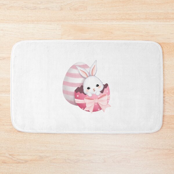 Item preview, White Rabbit and Colorful Easter Eggs - Adorable Spring Holiday Gift designed and sold by FuzionRaptor.