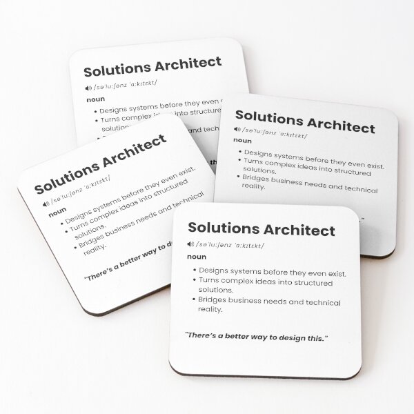 Item preview, Solutions Architect Definition | Funny IT Architecture Gift designed and sold by Yuli Club.