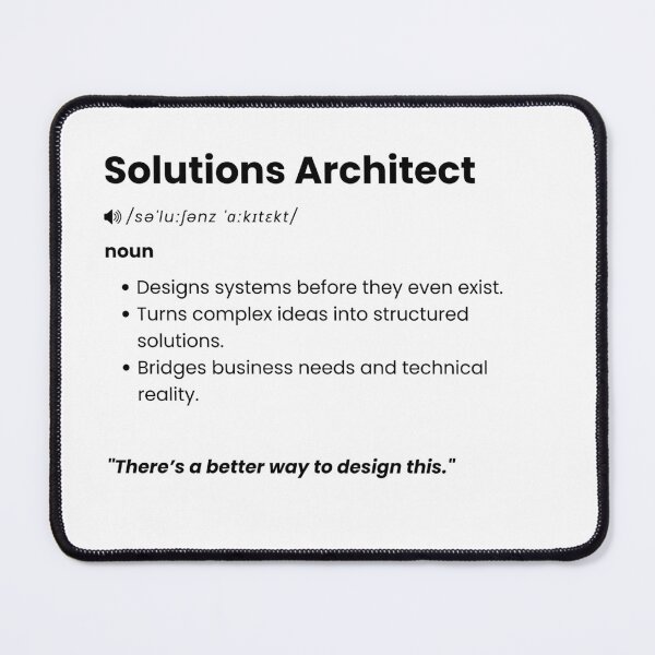 Item preview, Solutions Architect Definition | Funny IT Architecture Gift designed and sold by Yuli Club.