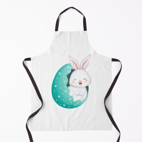 Item preview, White Rabbit Colorful Eggs - Adorable Spring Vibe designed and sold by FuzionRaptor.