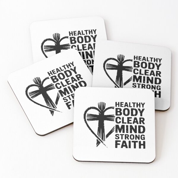 Item preview, Healthy Body Clear Mind Strong Faith Christian Design designed and sold by theartfulaspie.