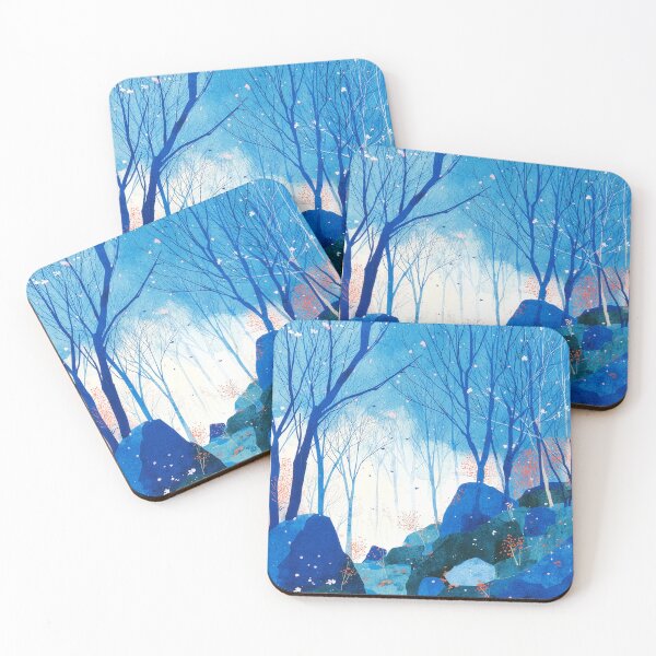 Item preview, Moonlit Blue Forest Dream designed and sold by Dusk Atelier.