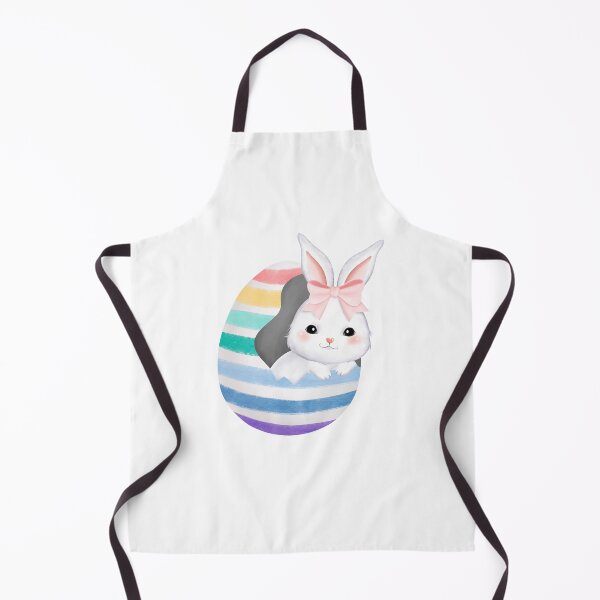 Item preview, White Rabbit and Colorful Easter Eggs - Adorable Spring Holiday Gift designed and sold by FuzionRaptor.
