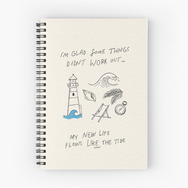 Item preview, Glad It Didn’t Work Out - Coastal Affirmation Quote designed and sold by spotia.