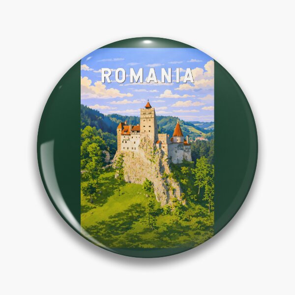 Item preview, Romania Illustration Travel Art Vintage designed and sold by KrisSidDesigns.