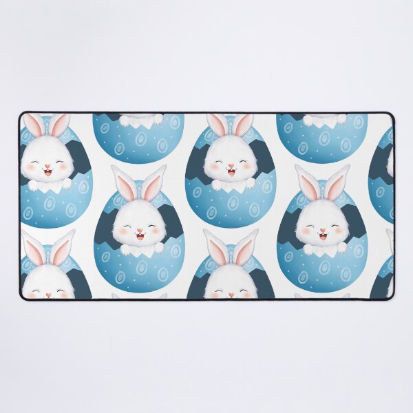 Item preview, White Rabbit Colorful Eggs - Adorable Spring Vibe designed and sold by FuzionRaptor.