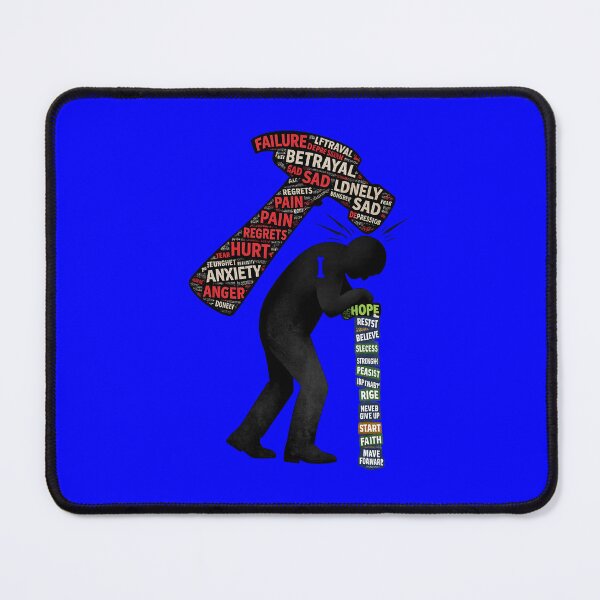 Item preview, From Pain to Hope – Inner Struggle Typography Silhouette designed and sold by hdraHdra.