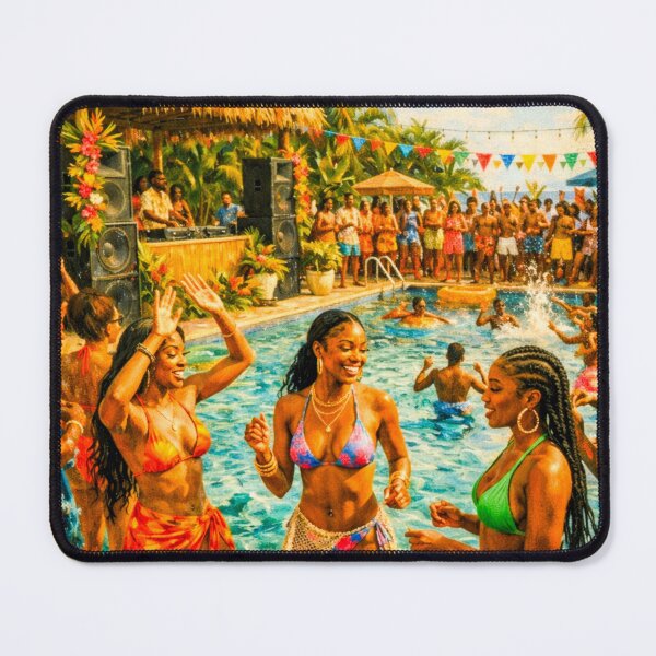 Item preview, Summer Pool Party Energy- Tropical Island Celebration  designed and sold by digitalbob60.