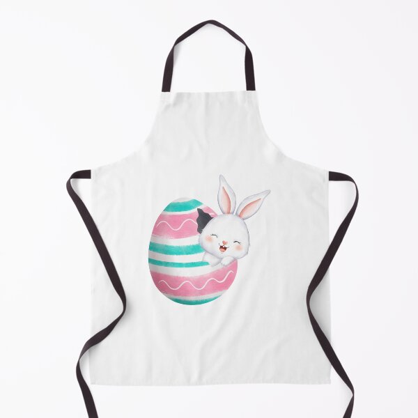 Item preview, White Rabbit and Colorful Easter Eggs - Adorable Spring Holiday Gift designed and sold by FuzionRaptor.
