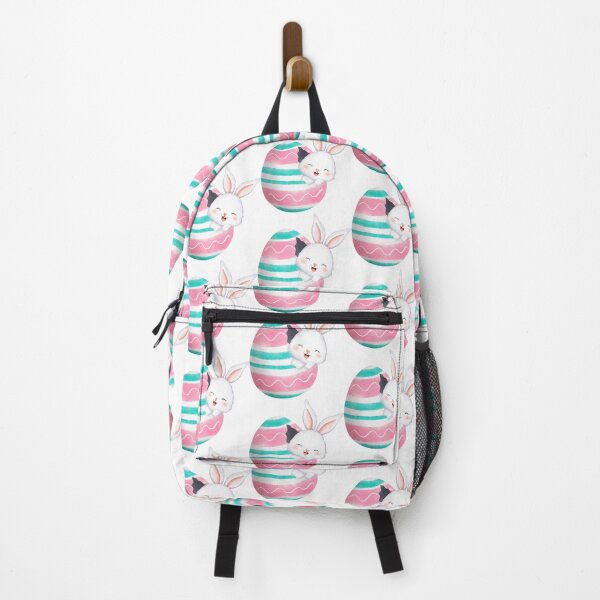 Item preview, White Rabbit and Colorful Easter Eggs - Adorable Spring Holiday Gift designed and sold by FuzionRaptor.
