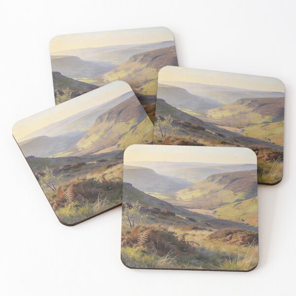 Item preview, Rosedale North York Moors Painting – British Countryside Landscape Art designed and sold by QuietCanvasArtworks.