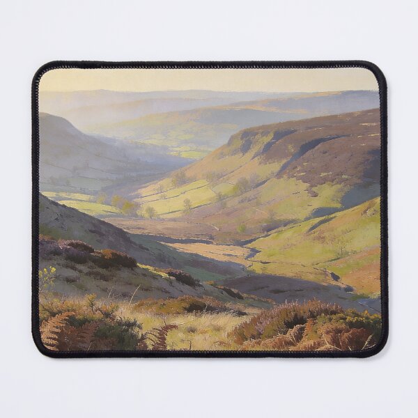 Item preview, Rosedale North York Moors Painting – British Countryside Landscape Art designed and sold by QuietCanvasArtworks.