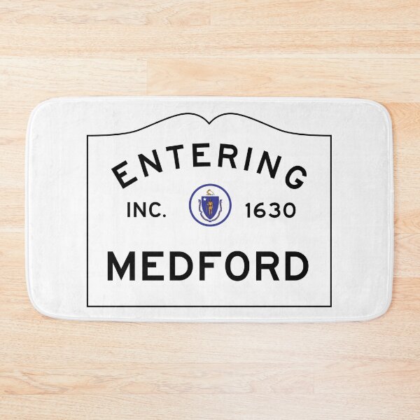 Item preview, Entering Medford Massachusetts - Commonwealth of Massachusetts Road Sign  designed and sold by NewNomads.