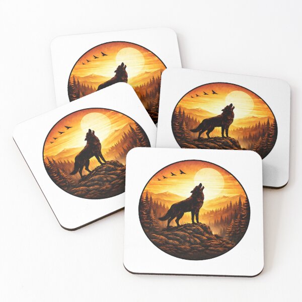 Item preview, Camiseta con el logo del Parque Nacional Howling Wolf Sunset | Diseño vintage de vida silvestre designed and sold by Digital Culture Studio.