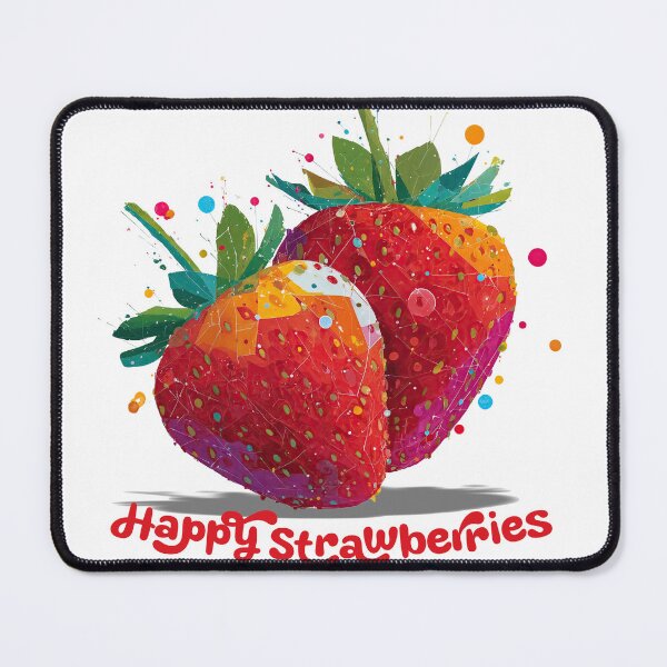 Item preview, Happy Strawberries – Vibrant Delight designed and sold by ForeverPrintsOK.