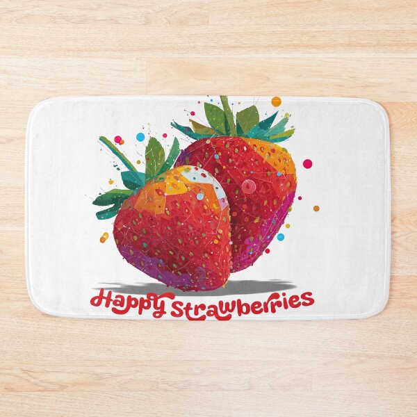 Item preview, Happy Strawberries – Vibrant Delight designed and sold by ForeverPrintsOK.