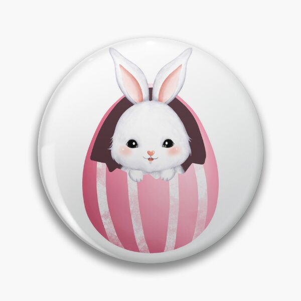 Item preview, White Rabbit Colorful Eggs - Adorable Spring Vibe designed and sold by FuzionRaptor.