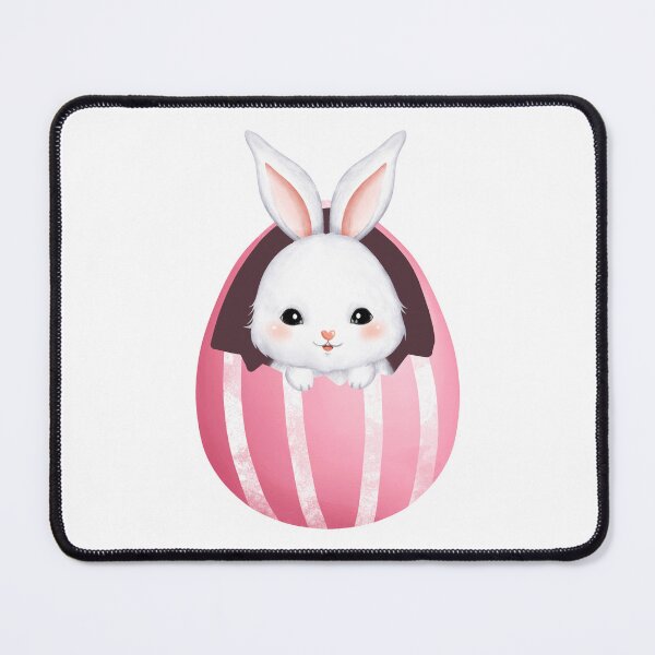 Item preview, White Rabbit Colorful Eggs - Adorable Spring Vibe designed and sold by FuzionRaptor.