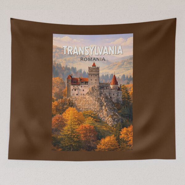 Item preview, Transylvania Romania Illustration Travel Art Vintage designed and sold by KrisSidDesigns.
