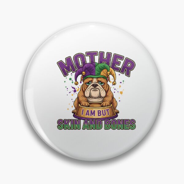 Item preview, mardi gras bulldog funny skinny dog design designed and sold by ArtDesignTp.