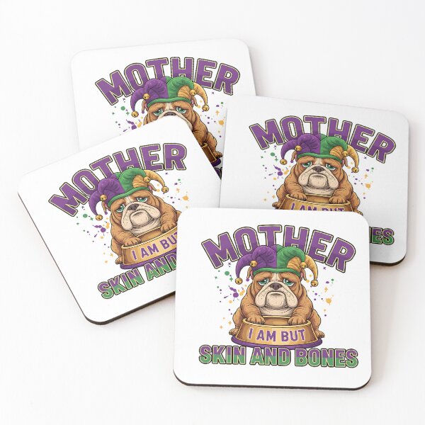 Item preview, mardi gras bulldog funny skinny dog design designed and sold by ArtDesignTp.