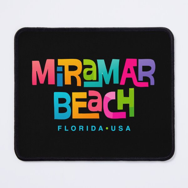 Item preview, Miramar Beach Florida Retro Typographic Design designed and sold by Futurebeachbum.
