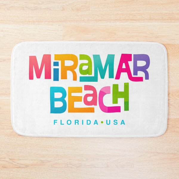 Item preview, Miramar Beach Florida Retro Typographic Design designed and sold by Futurebeachbum.