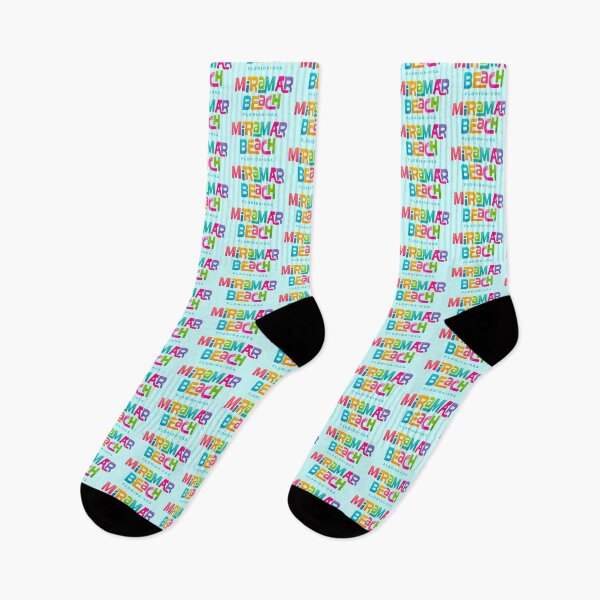 Item preview, Miramar Beach Florida Retro Typographic Design designed and sold by Futurebeachbum.