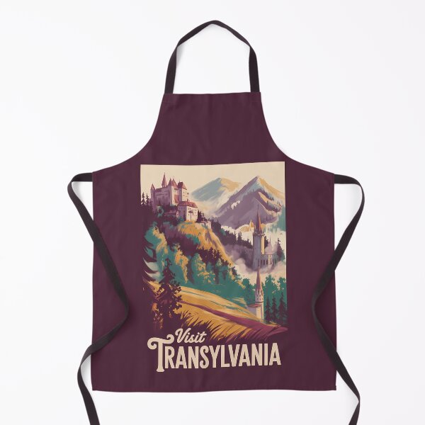 Item preview, Transylvania Landscape Illustration Travel Art Vintage designed and sold by KrisSidDesigns.