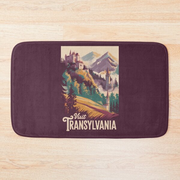 Item preview, Transylvania Landscape Illustration Travel Art Vintage designed and sold by KrisSidDesigns.