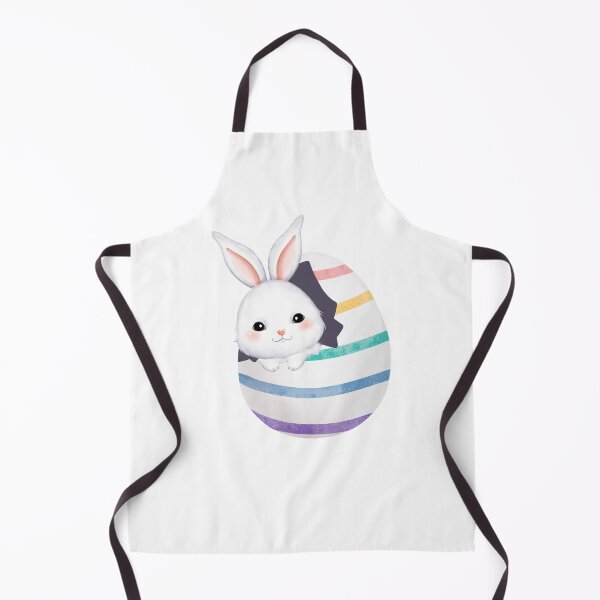 Item preview, White Rabbit Colorful Eggs - Adorable Spring Vibe designed and sold by FuzionRaptor.
