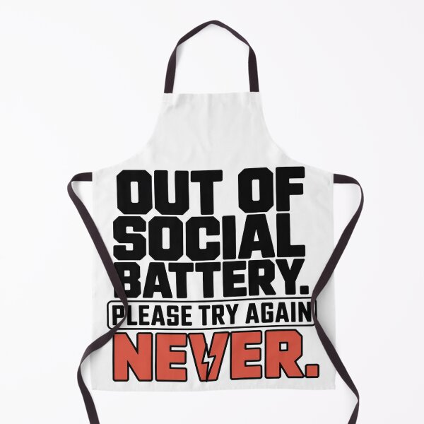 Item preview, Out of Social Battery Please Try Again Never Minimalist Introvert Tee designed and sold by LeftEarlyClub.