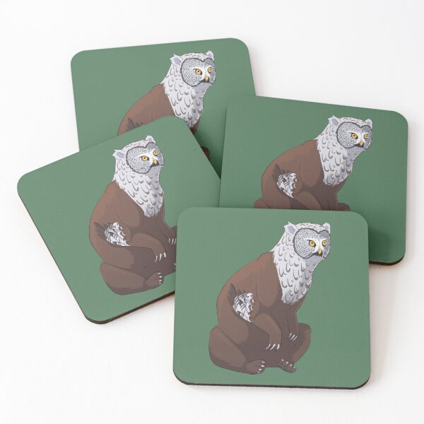Item preview, Kodiak Bear + Great Gray Owl designed and sold by khalico.