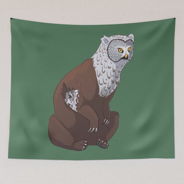 Item preview, Kodiak Bear + Great Gray Owl designed and sold by khalico.