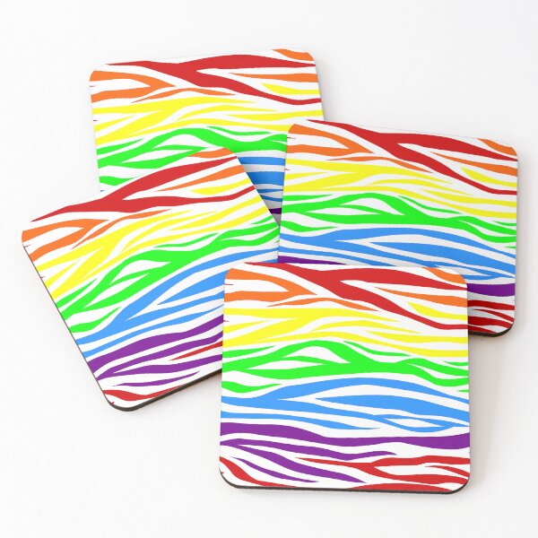 Item preview, Seamless Tiger Rainbow animal print designed and sold by Gossip Rag.