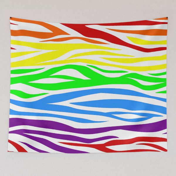 Item preview, Seamless Tiger Rainbow animal print designed and sold by Gossip Rag.