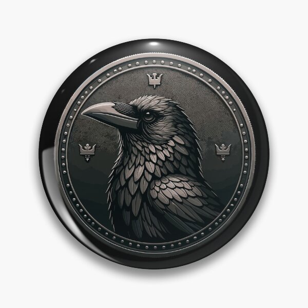 Item preview, Crow Kingdom Coin Design – Dark Raven Collector Emblem designed and sold by CyfroweMysli.